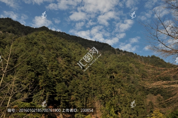 九華山風(fēng)光,青山白云