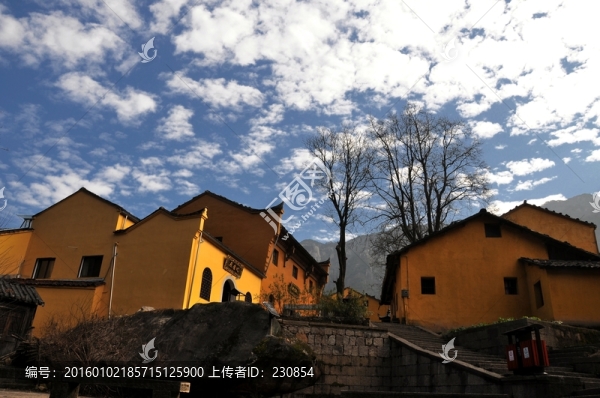 九華山風(fēng)光,宗教建筑