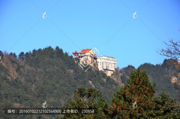 九華山風(fēng)光,寺廟