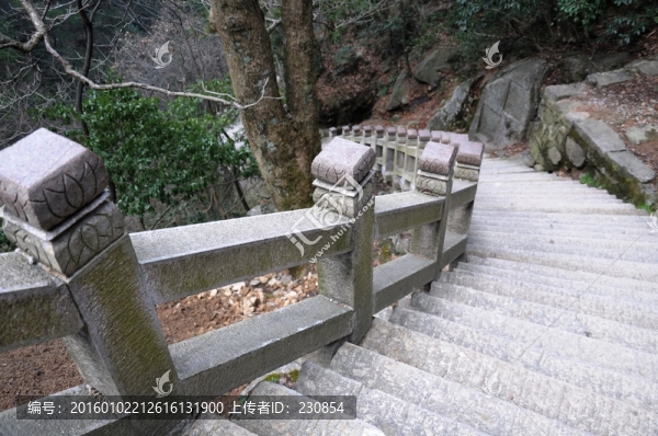 九華山風光,登山階梯