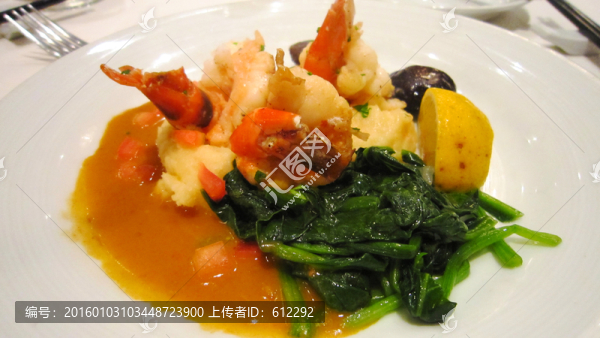 西餐,鮮蝦