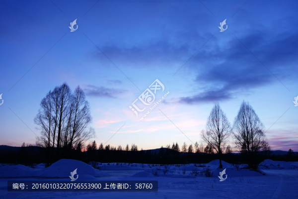 大興安嶺雪原樹(shù)林
