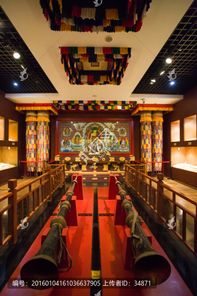 博物館藏傳佛教展館內(nèi)景