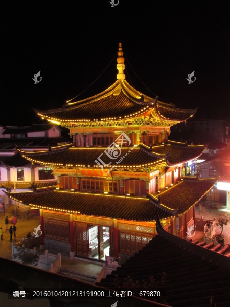 通海四角樓夜景