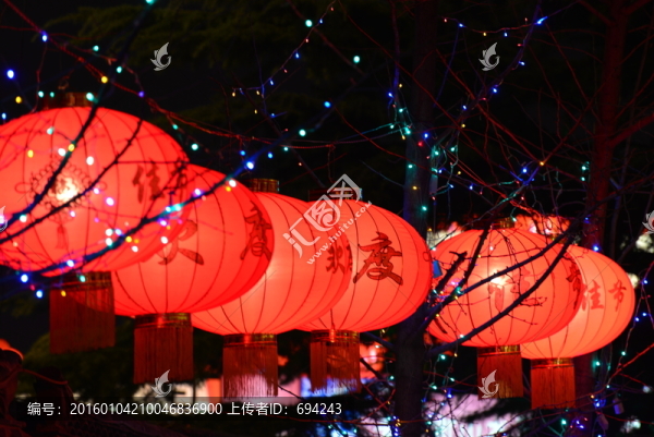 春節(jié),燈光,霓虹燈,民俗,喜慶