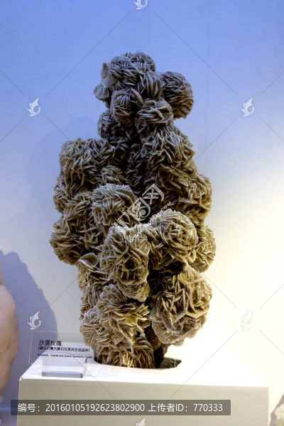 硬頭石膏方解石石英共生結(jié)晶體