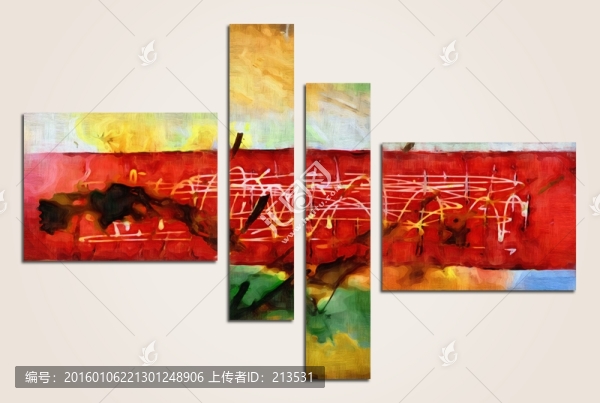 抽象三聯(lián)畫