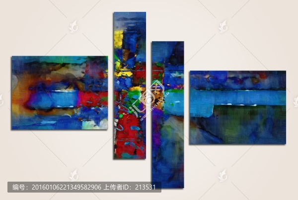 抽象畫,組合畫