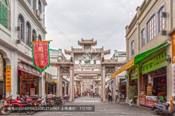 中國廣東潮州牌坊古街