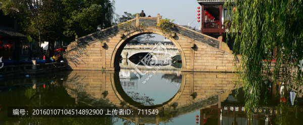 周莊石橋,倒影