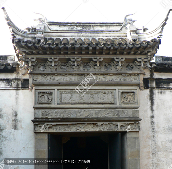 周莊古建筑門頭特寫
