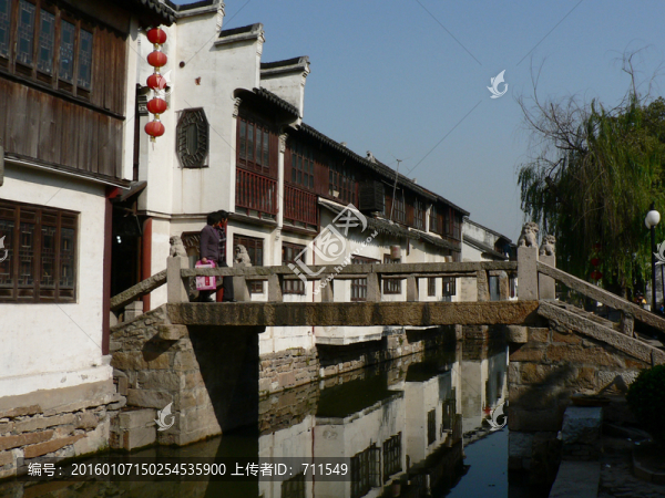 古鎮(zhèn)周莊,小橋流水