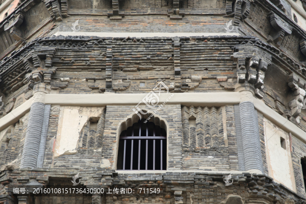 蘇州云巖寺塔（局部）