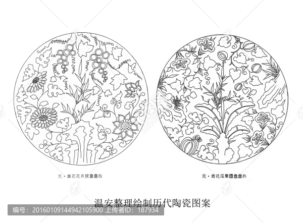 溫安陶瓷圖案整理元代