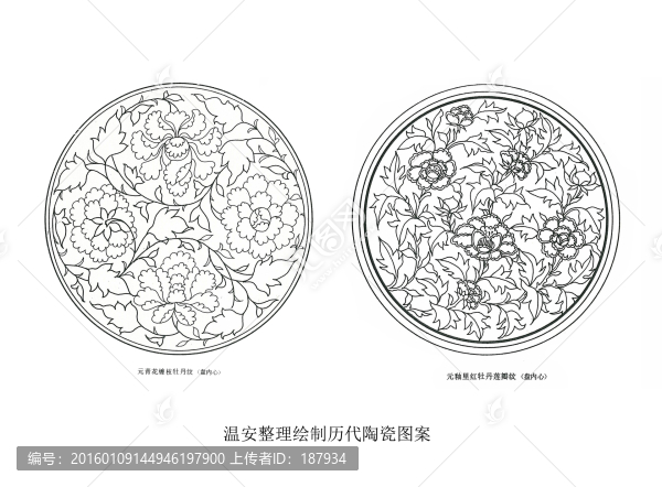 溫安陶瓷圖案整理元代