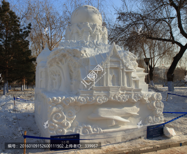 2016,國(guó)際大學(xué)生雪雕大賽