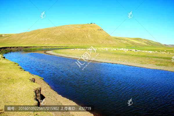 草原牧場河流