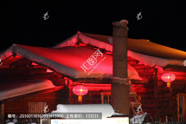 雪鄉(xiāng)夜色