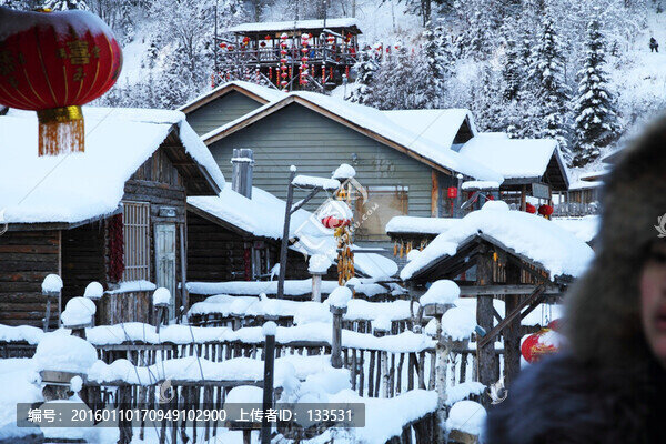 爸爸去哪兒圖片素材,雪景
