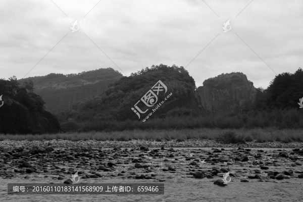 黑白,山水