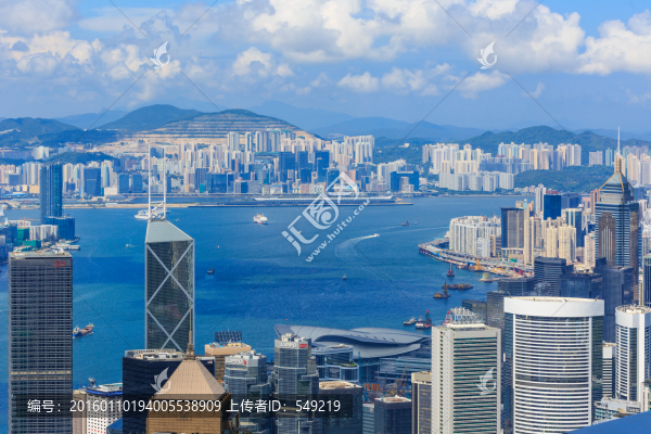鳥(niǎo)瞰維多利亞港