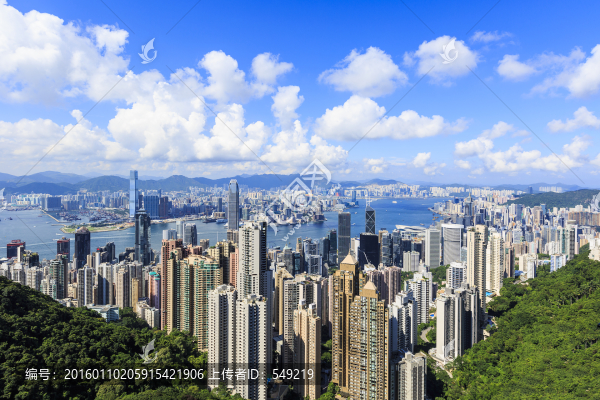鳥瞰維多利亞港