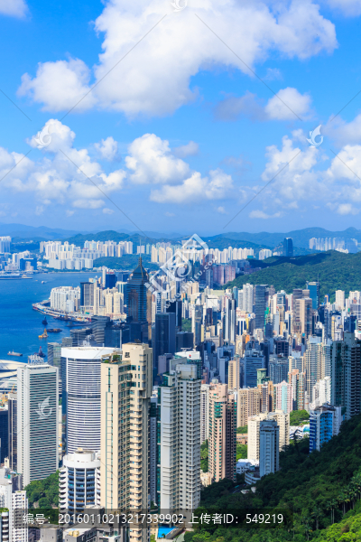 鳥瞰維多利亞港全景