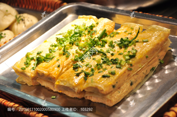 豆腐皮蟹肉卷