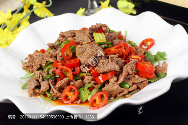 香菜炒牛肉