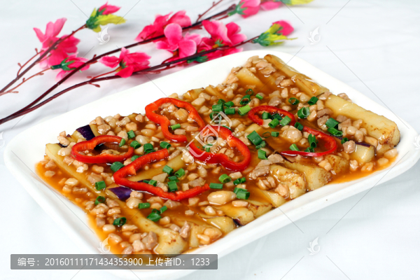 蒜茸肉碎蒸茄子