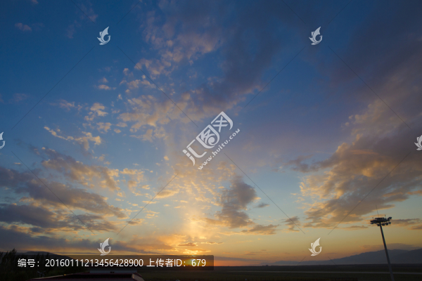 天空,彩云