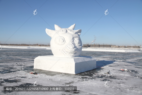 雪雕,生肖羊
