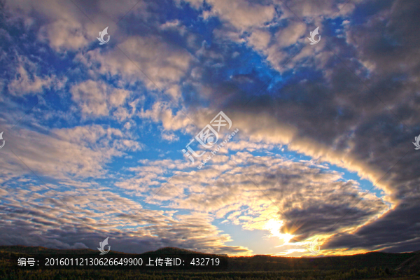 傍晚天空素材