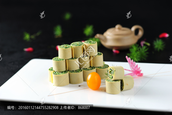 菠菜百葉卷