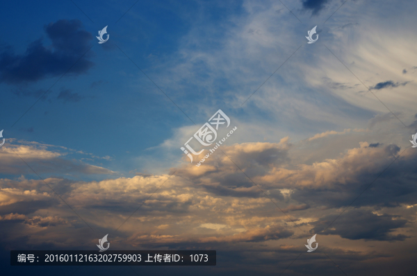 晚霞亂云飛