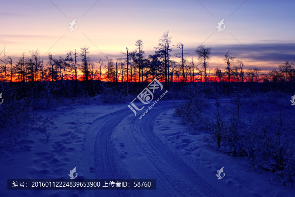 林海雪原山路