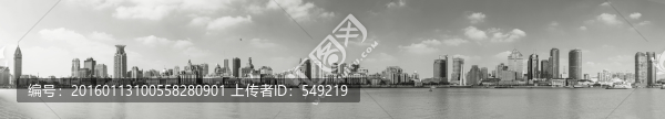 上海浦西黑白照片