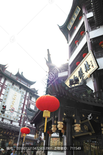 上海城隍廟老建筑
