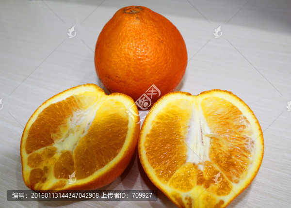 橙子,甜橙,臍橙,切開,靜物