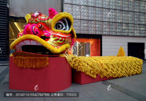 龍,玩龍燈,街景,春節(jié)
