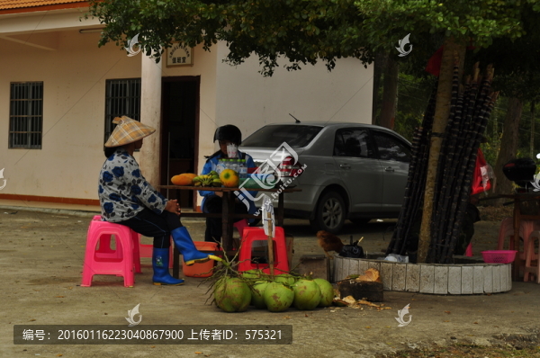 椰子水果攤