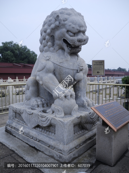 北京天安門石獅