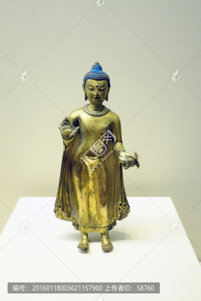 鎏金銅釋迦牟尼立像