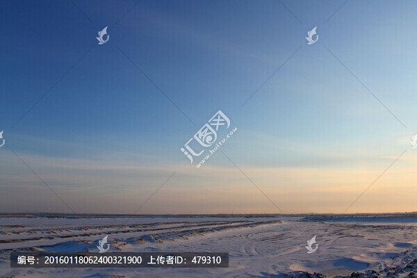 冬天,雪,原野,田野,冷色,冰