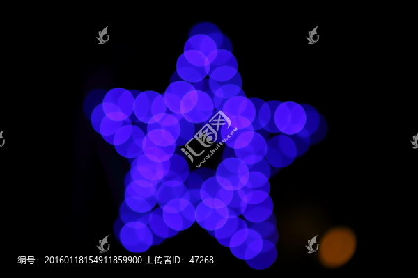 五角星光暈