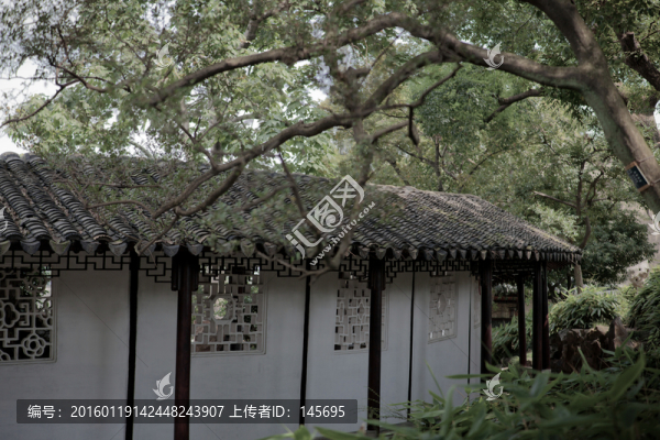 蘇州園林廊景