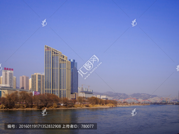 蘭州黃河沿岸風光