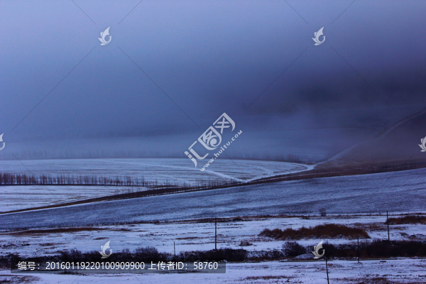 農(nóng)田雪景
