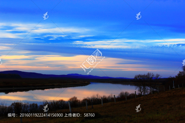 河灣夕照