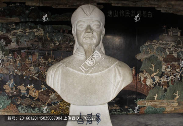 白居易,雕塑,塑像
